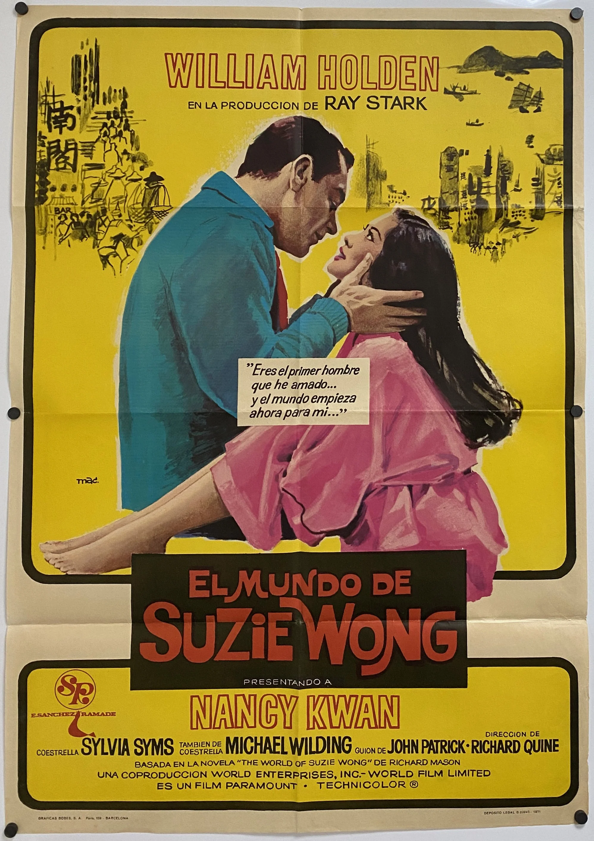 The World of Suzie Wong ('El mundo de Suzie Wong') (1960)