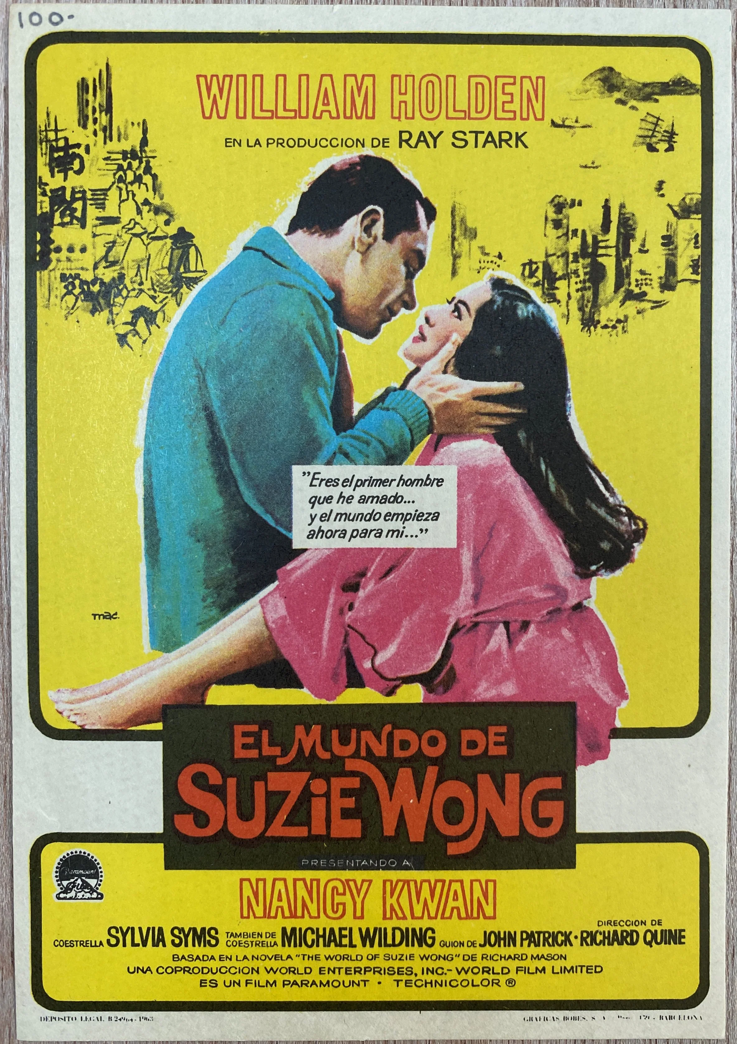 The World of Suzie Wong ('El mundo de Suzie Wong') (1960)